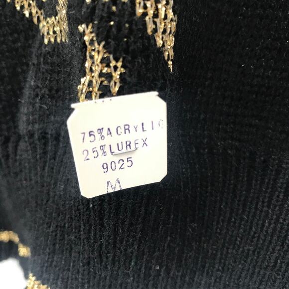 Ellen D. Vintage‎ Womens Sweater Floral Gold M USA - Picture 9 of 9